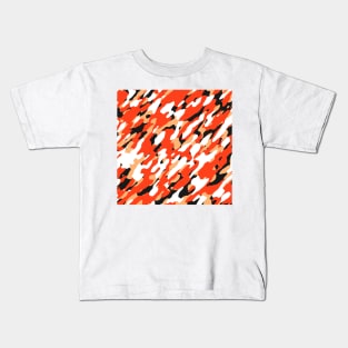 Orange Camouflage Kids T-Shirt